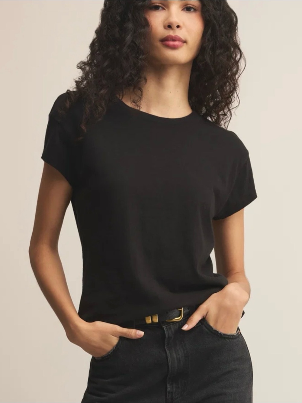 NWT Z Supply Modern Slub Tee - Black - Sz S